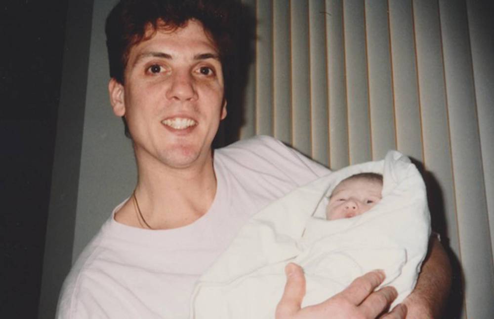 SUPPLIED
Franklin with his son Taylor on March 3, 1990.