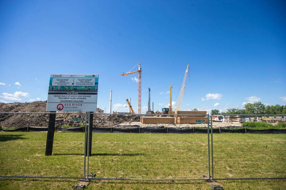 MIKAELA MACKENZIE / FREE PRESS FILES
Stark International Inc. bid on the north end sewage plant upgrade, a contract valued at $108,081.25, in February 2022 and began work in May. It is suing the city for at least $95,000.