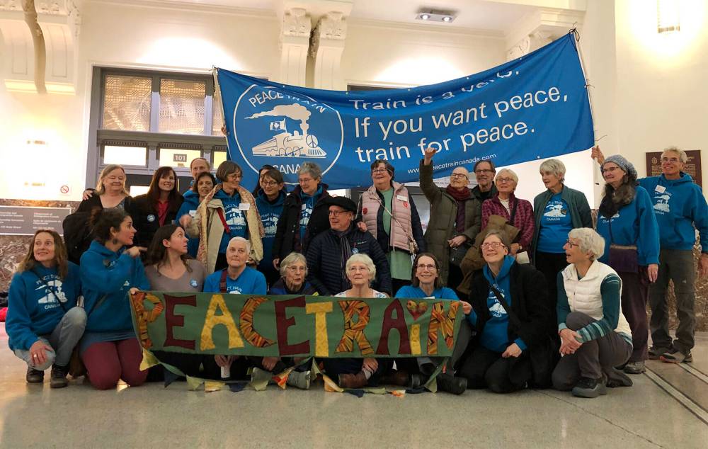 JOHN LONGHURST / FREE PRESS
The Peace Train stopped in Winnipeg on Nov. 17.