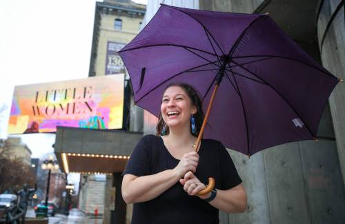 RUTH BONNEVILLE / FREE PRESS
                                Katie German, the woman in charge of Little Women, is directing her first production for the Royal Manitoba Theatre Centre.