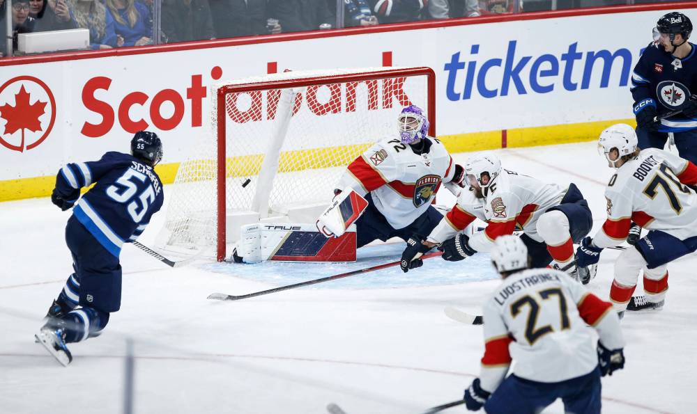 Fred Greenslade / THE CANADIAN PRESS
Mark Scheifele netted a hat trick against the Panthers.