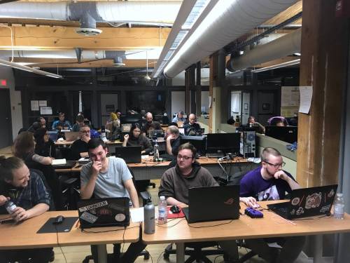 Supplied
                                Hundreds of people gather together at jams to develop video games as part of the Winnipeg Game Collective.