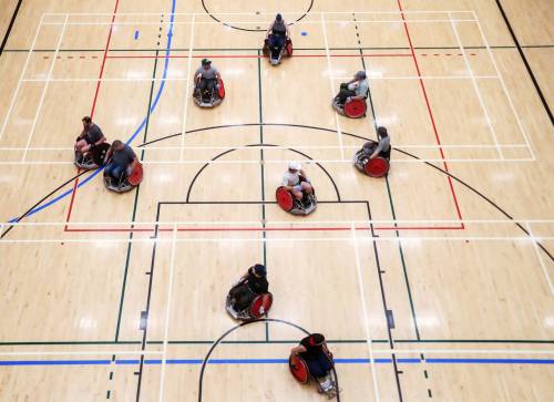 BROOK JONES / FREE PRESS
                                Wheelchair rugby has become one of the most popular gateways for those with a disability who want to remain in sport.