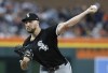 FILE - Chicago White Sox's Garrett Crochet pitches against the Detroit Tigers during the second inning of a baseball game Sept. 27, 2024, in Detroit. (AP Photo/Duane Burleson, File)