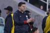 United States head coach Mauricio Pochettino watches from the sideline during the first half in a CONCACAF Nations League quarterfinal second leg soccer match against Jamaica Monday, Nov. 18, 2024, in St. Louis. (AP Photo/Jeff Roberson)