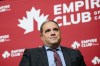 Victor Montagliani, president of CONCACAF and vice-president of FIFA, speaks during a fireside chat in Toronto on Thursday, February 1, 2024. THE CANADIAN PRESS/Christopher Katsarov