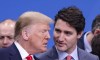 Prime Minister Justin Trudeau and U.S. President Donald Trump arrive to take part in a plenary session at the NATO Summit in Watford, Hertfordshire, England, on Wednesday, Dec. 4, 2019. Trump referred to Prime Minister Justin Trudeau as the governor of the 