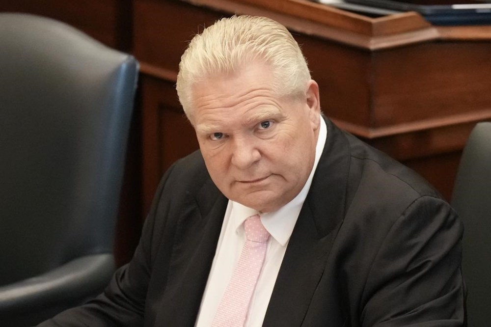Ontario Premier Doug Ford says the country's premiers are meeting virtually Wednesday with the prime minister to discuss the threat of tariffs from the United States. Ford attends Question Period at the Ontario legislature in Toronto, Tuesday, Dec. 3, 2024. THE CANADIAN PRESS/Chris Young