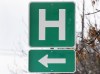 The family members of an Indigenous man whose braids were cut off and thrown away while he was staying in an Edmonton hospital are still seeking answers more than six months later. A sign for a hospital in Montreal, Sunday, Feb. 6, 2022. THE CANADIAN PRESS/Graham Hughes