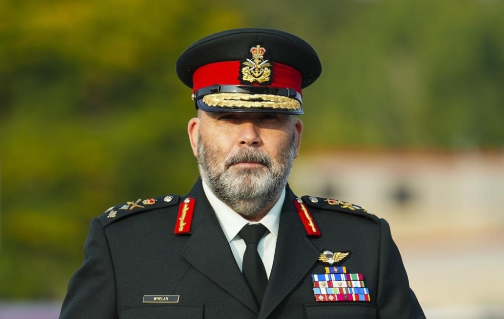 Lt.-Gen. Steven Whelan arrives at court in Gatineau, Que., on Monday, Sept. 25, 2023. THE CANADIAN PRESS/Sean Kilpatrick