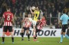 Fenerbahce's Ismail Yuksek controls the ball, center, during the Europa League opening phase soccer match between Fenerbahce and Athletic Bilbao at Sukru Saracoglu stadium, in Istanbul, Turkey, Wednesday, Dec. 11, 2024. (AP Photo/Francisco Seco)