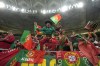 FILE - Portugal fans cheer before the World Cup quarterfinal soccer match between Morocco and Portugal, at Al Thumama Stadium in Doha, Qatar, Saturday, Dec. 10, 2022. (AP Photo/Martin Meissner, File)