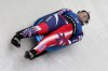 Ashley Farquharson of the United States competes during the women's sprint race at the Luge World Cup in Igls near Innsbruck, Austria, Saturday, Dec. 7, 2024. (AP Photo/Matthias Schrader)