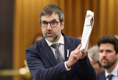 Canada is aiming to cut its emissions in half by 2035 compared to 2005 levels, a newly released benchmark lower than its advisory body recommended.Environment and Climate Change Minister Steven Guilbeault rises during Question Period in the House of Commons on Parliament Hill in Ottawa on Thursday, Dec. 5, 2024. THE CANADIAN PRESS/ Patrick Doyle