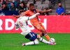 Vancouver Whitecaps' Tristan Blackmon defends against New York City FC's Thiago Andrade during second-half MLS soccer game action in Vancouver on Saturday, March 5, 2022. THE CANADIAN PRESS/Jeff Vinnick