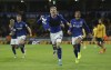 Ipswich Town's Jack Taylor celebrates scoring their side's second goal of the gameall, during the English Premier League soccer match between Wolverhampton Wanderers and Ipswich Town, at Molineux Stadium in Wolverhampton, England, Saturday, Dec. 14, 2024. (Nigel French/PA via AP)