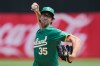 FILE - Oakland Athletics pitcher Joe Boyle during a baseball game against the Milwaukee Brewers in Oakland, Calif., Saturday, Aug. 24, 2024. (AP Photo/Jeff Chiu, File)