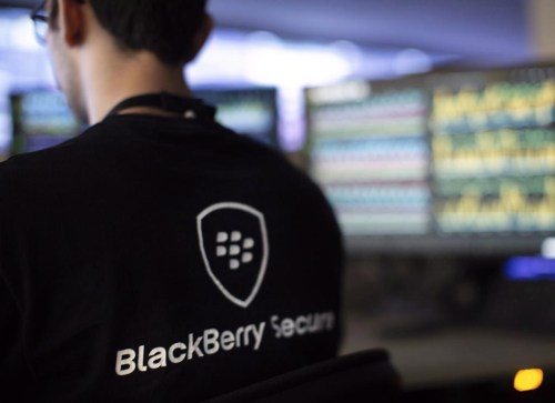 A BlackBerry employee works at the company's Network Operating Centre in Waterloo, Ont., Tuesday, May 29, 2018. THE CANADIAN PRESS/Andrew Ryan