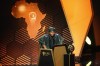 Nigeria's Ademola Lookman receives the 2024 CAF African Footballer of the Year award, in Marrakech, Morocco Monday, Dec. 16, 2024 (AP Photo/Mosa'ab Elshamy)