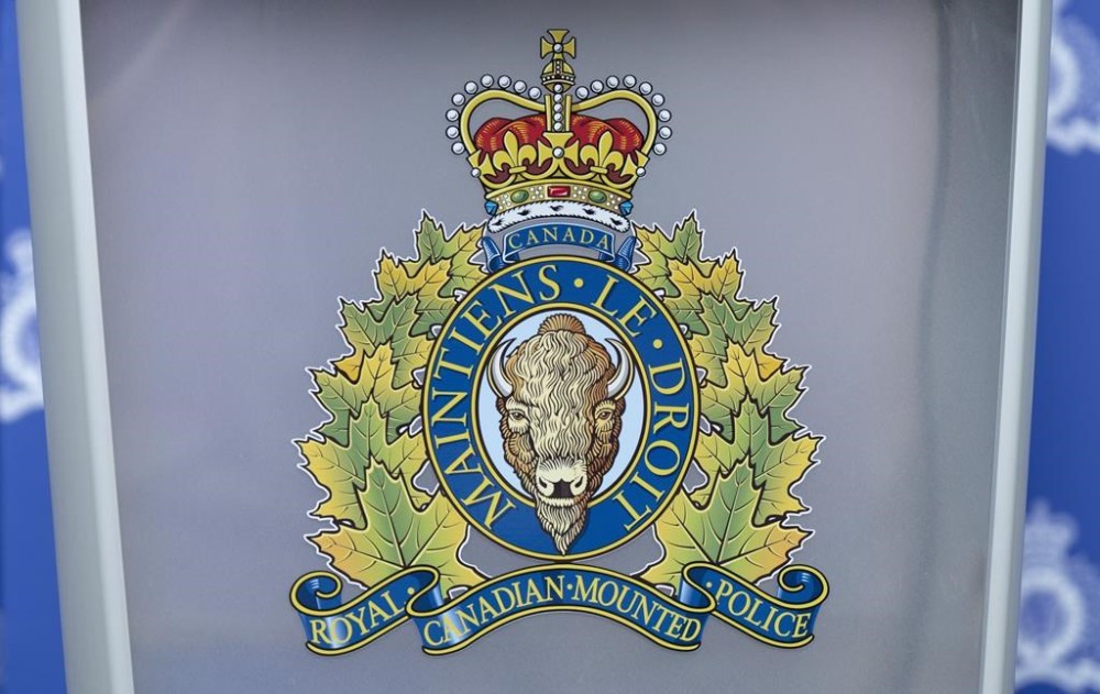 A man from Nova Scotia is facing multiple child pornography charges following an investigation involving police in both Canada and the United States. The RCMP logo is seen at a news conference, in St. John's, on June 24, 2023. THE CANADIAN PRESS/Adrian Wyld