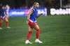 FILE - United States forward Trinity Rodman plays in the first half of an international friendly soccer match against Costa Rica, in Washington, July 16, 2024. (AP Photo/Nick Wass, File)