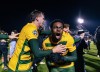 University of Vermont defender Nathan Siméon, right, a Montreal native, celebrates the Catamounts’ NCAA Division 1 men’s soccer championship after a 2-1 overtime win over Marshall in Cary, North Carolina on Monday Dec. 16, 2024. THE CANADIAN PRESS/HO-University of Vermont-Alex Weiss
*MANDATORY CREDIT *