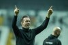 FILE - Brugge's head coach Ronny Deila celebrates at the end of the Europa Conference League group D soccer match between Besiktas and Club Brugge at Besiktas park stadium in Istanbul, Turkey, Thursday, Nov. 30, 2023. .(AP Photo/Francisco Seco, File)