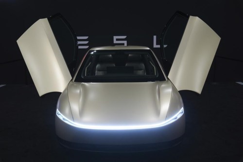 FILE - The Tesla Cybercab is shown at the AutoMobility LA Auto Show, on Nov. 21, 2024, in Los Angeles. (AP Photo/Jae C. Hong, File)
