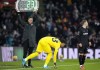 West Ham United goalkeeper Alphonse Areola subsituted on after West Ham United goalkeeper Lukasz Fabianski is taken off with an injury during the Premier League match at St Mary's Stadium, in Southampton, England, Thursday Dec. 26, 2024. (Andrew Matthews/PA via AP)