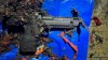 This undated photo, provided by the Las Vegas Police Department shows a weapon found inside a Tesla Cybertruck involved in an explosion outside the Trump Hotel in Las Vegas. (Las Vegas Police Department via AP)
