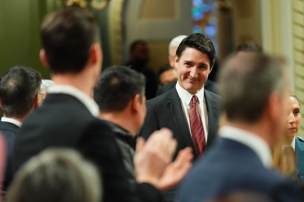 Prime Minister Justin Trudeau arrives at a cabinet swearing-in ceremony at Rideau Hall in Ottawa, Friday, Dec. 20, 2024. THE CANADIAN PRESS/Sean Kilpatrick