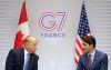 Prime Minister Justin Trudeau takes part in a bilateral meeting with U.S. President Donald Trump during the G7 Summit in Biarritz, France on August 25, 2019. Trump reiterated his rhetoric of Canada joining the United States in the wake of Trudeau’s announcement that he will resign as both Liberal Leader and prime minister as soon as a new leader is chosen.THE CANADIAN PRESS/Sean Kilpatrick
