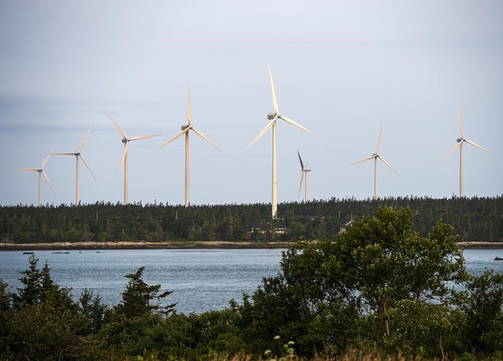 The West Pubnico Point wind farm is seen in Lower West Pubnico, N.S., on Monday, Aug. 9, 2021. THE CANADIAN PRESS/Andrew Vaughan