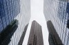 Canadian bank CEOs say they see the risks around mortgage renewals easing, while they preparing for rising risks around tariffs and political uncertainty.Bank towers are shown in the financial district in Toronto, Friday, Sept. 8, 2023. THE CANADIAN PRESS/Andrew Lahodynskyj
