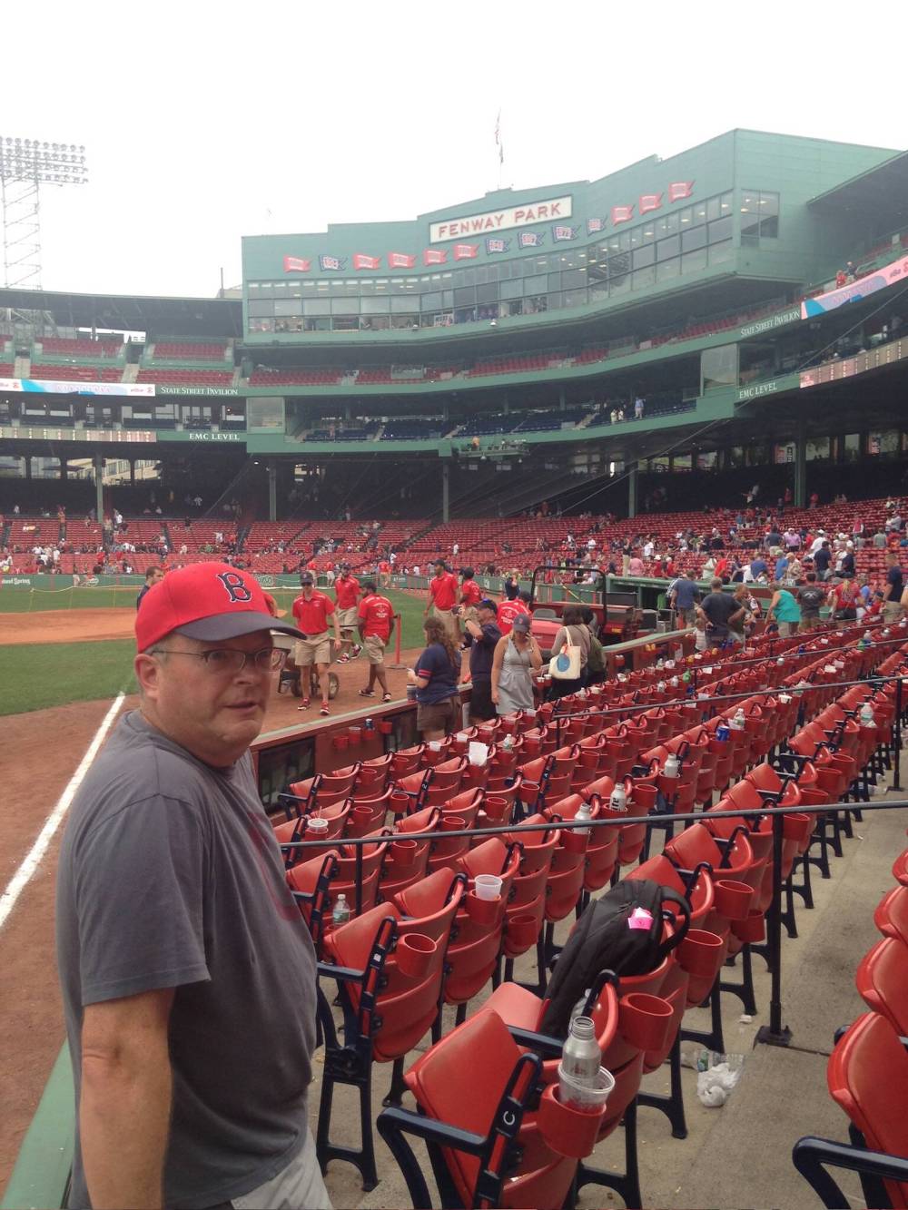 SUPPLIED
Jago at Fenway Park, the home of his beloved Boston Red Sox.