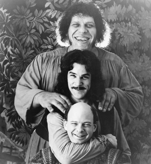 Twentieth Century Fox
                                André The Giant (top) Mandy Patinkin (centre) and Wallace Shawn star in1987&rsquo;s The Princess Bride.