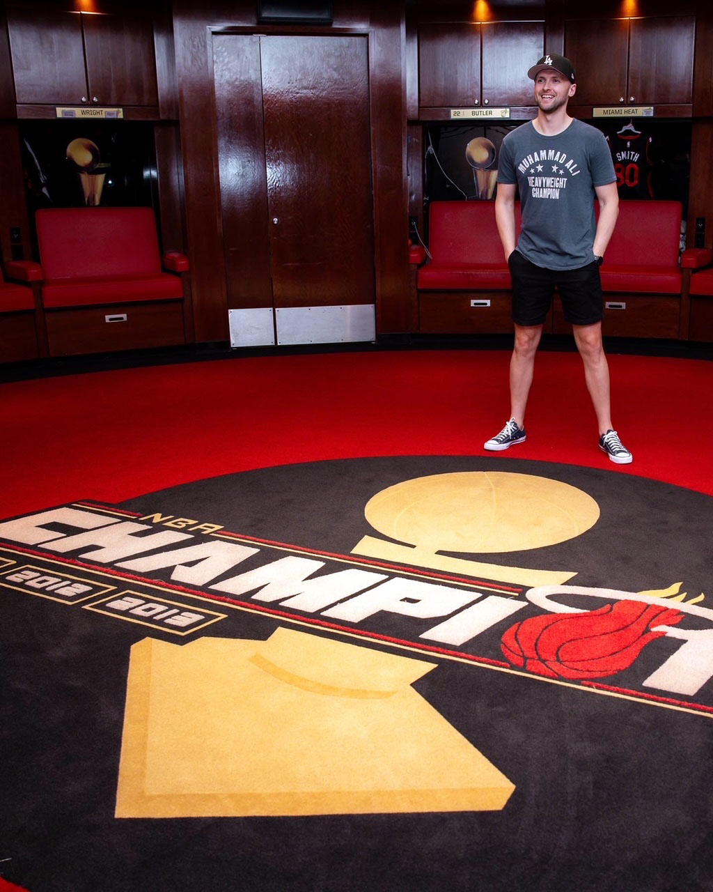 miami heat locker room celebration