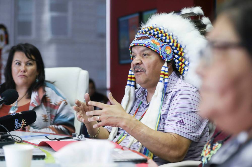 AMC Deputy Grand Chief Cornell McLean in 2023 (Ruth Bonneville / Free Press files)