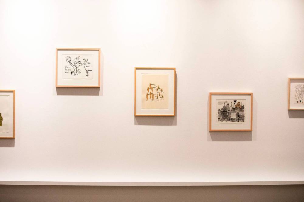 MIKAELA MACKENZIE / FREE PRESS The new Royal Art Lodge exhibit at the School of Art gallery at the University of Manitoba on Friday, Dec. 6, 2024. For Martin Zeilig story. Winnipeg Free Press 2024