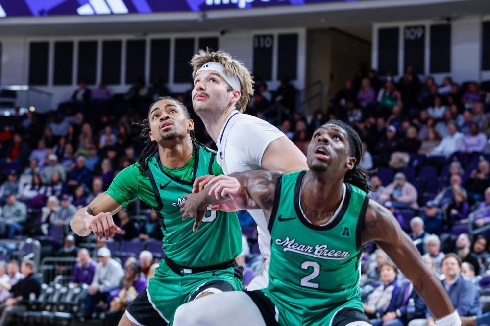JEFF SOCHKO / HIGH POINT UNIVERSITY ATHLETICS
High Point University’s Simon Hildebrandt battles players from the University of North Texas.