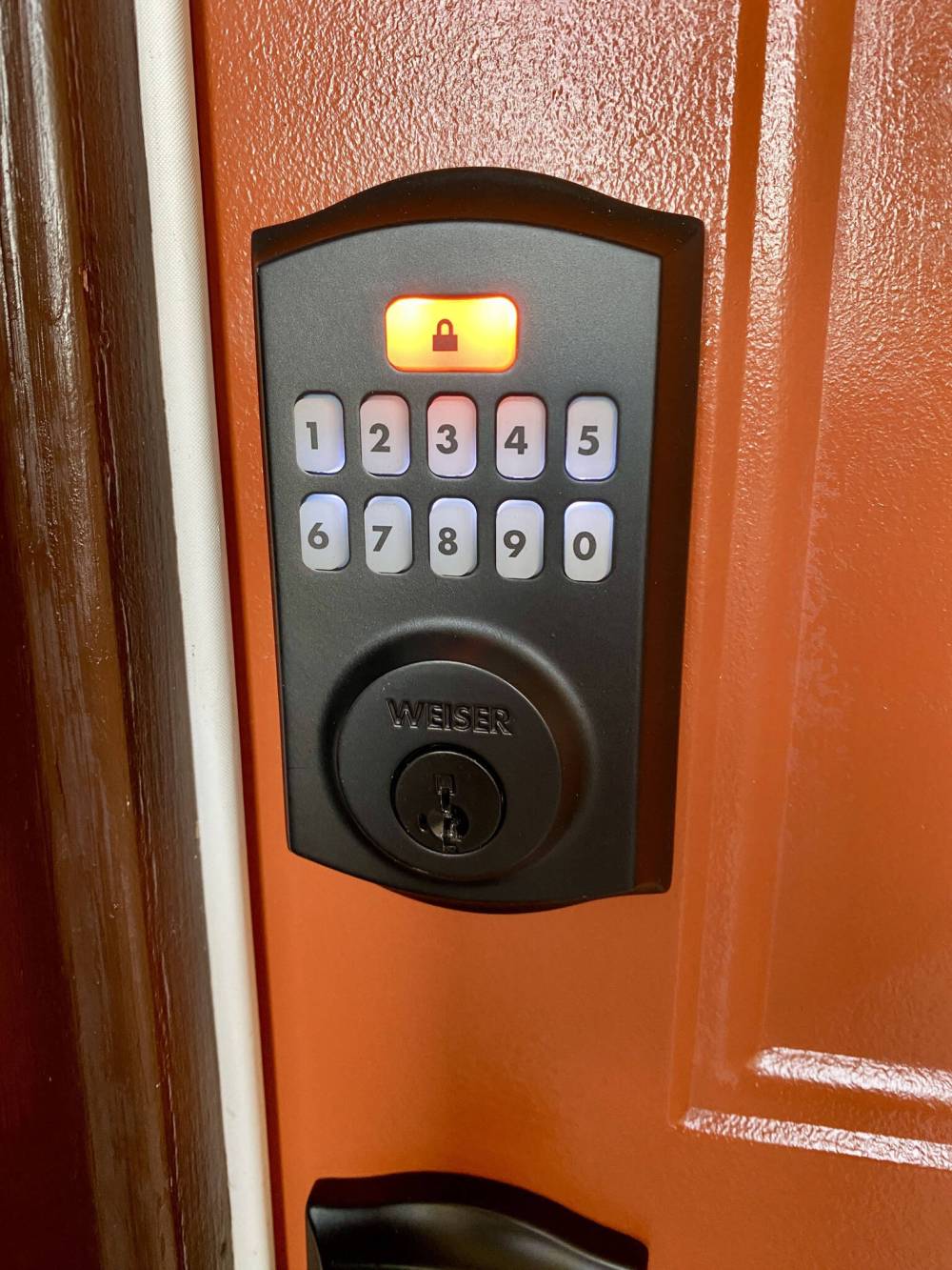 The keypad allows for keyless entry, provided the deadbolt and strike plate are properly aligned during installation.