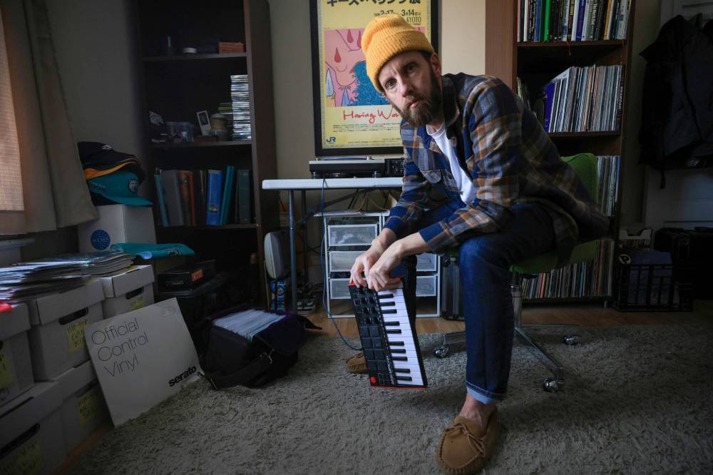 RUTH BONNEVILLE / FREE PRESS
                                Vision loss has changed how Tyler Sneesby DJs, but not his love of the craft.