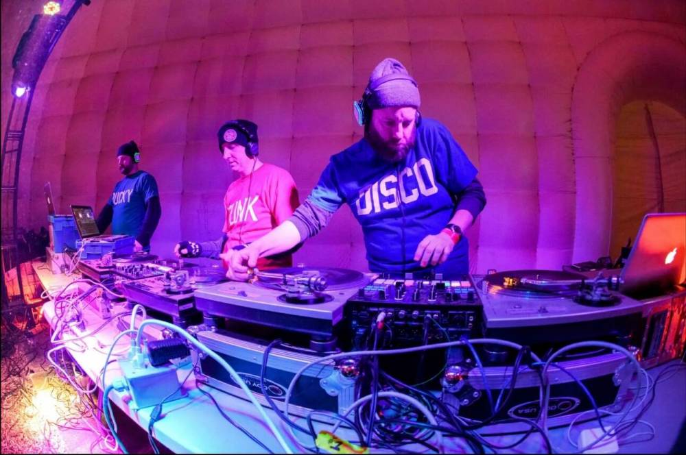MIKE SUDOMA / FREE PRESS FILES
                                Tyler Sneesby, a.k.a DJ Hunnicutt, celebrates his 50th birthday with a free public dance party this month.