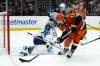 Kyusung Gong / The Associated Press
                                Anaheim forward Troy Terry attacks the Jets net Wednesday in Anaheim.