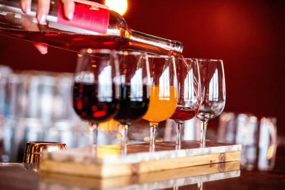 Shrugging Doctor Beverage Company is offering wine flights on New Year’s Eve. (Mikaela MacKenzie / Free Press files)
