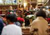A choir performs at a service at Holy Trinity Anglican Church Sunday. (John Woods / Free Press)