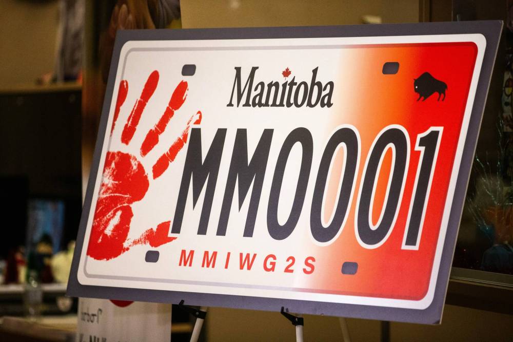 MIKAELA MACKENZIE / FREE PRESS FILES
Plates supporting the families of Missing and Murdered Indigenous Women were one of the top sellers during the past year.