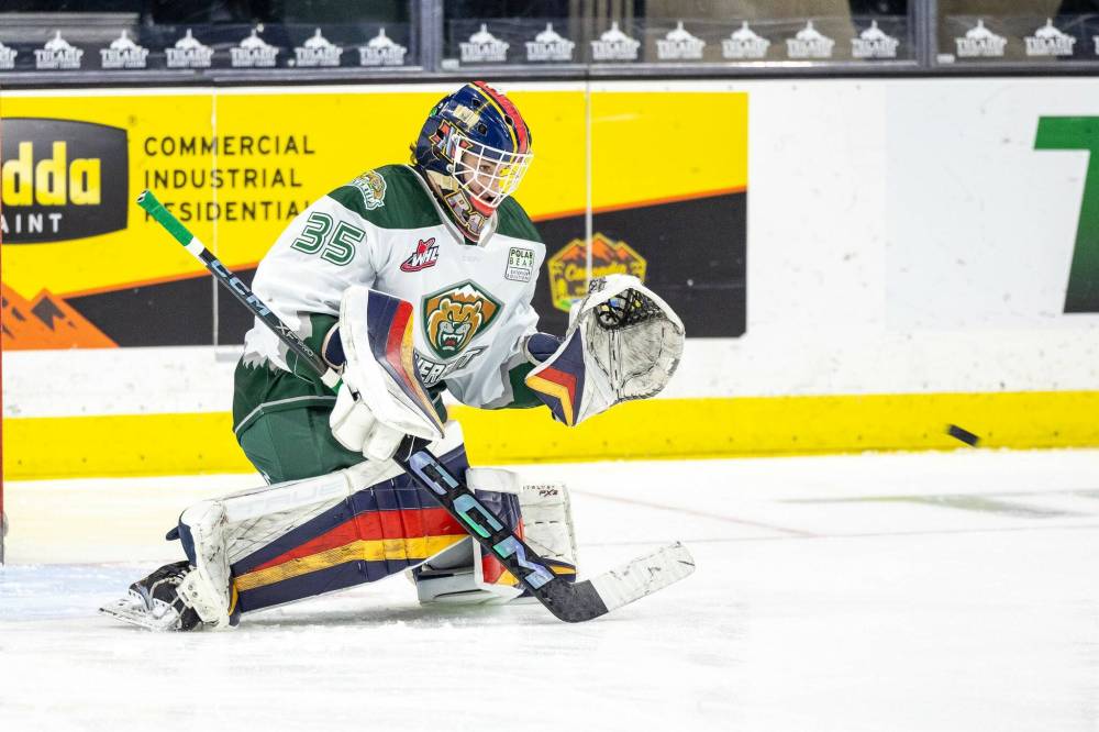 ANDY GLASS / EVERETT SILVERTIPS
Raiden LeGall has a 5-1-0-0 record with a .944 save percentage and 1.51 goals-against average in six starts with Everett.