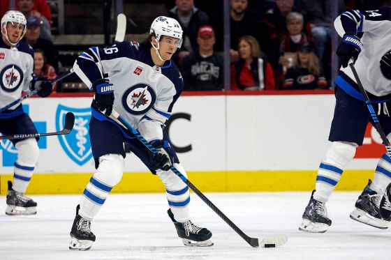 Winnipeg Jets' Morgan Barron (36) had two empty-net goals against the Florida Panthers on Nov. 19, but nothing since. (Karl B DeBlaker / The Associated Press files)