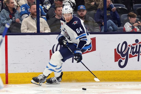 Logan Stanley's reach is an asset to the Winnipeg Jets. (Paul Vernon / The Associated Press files)